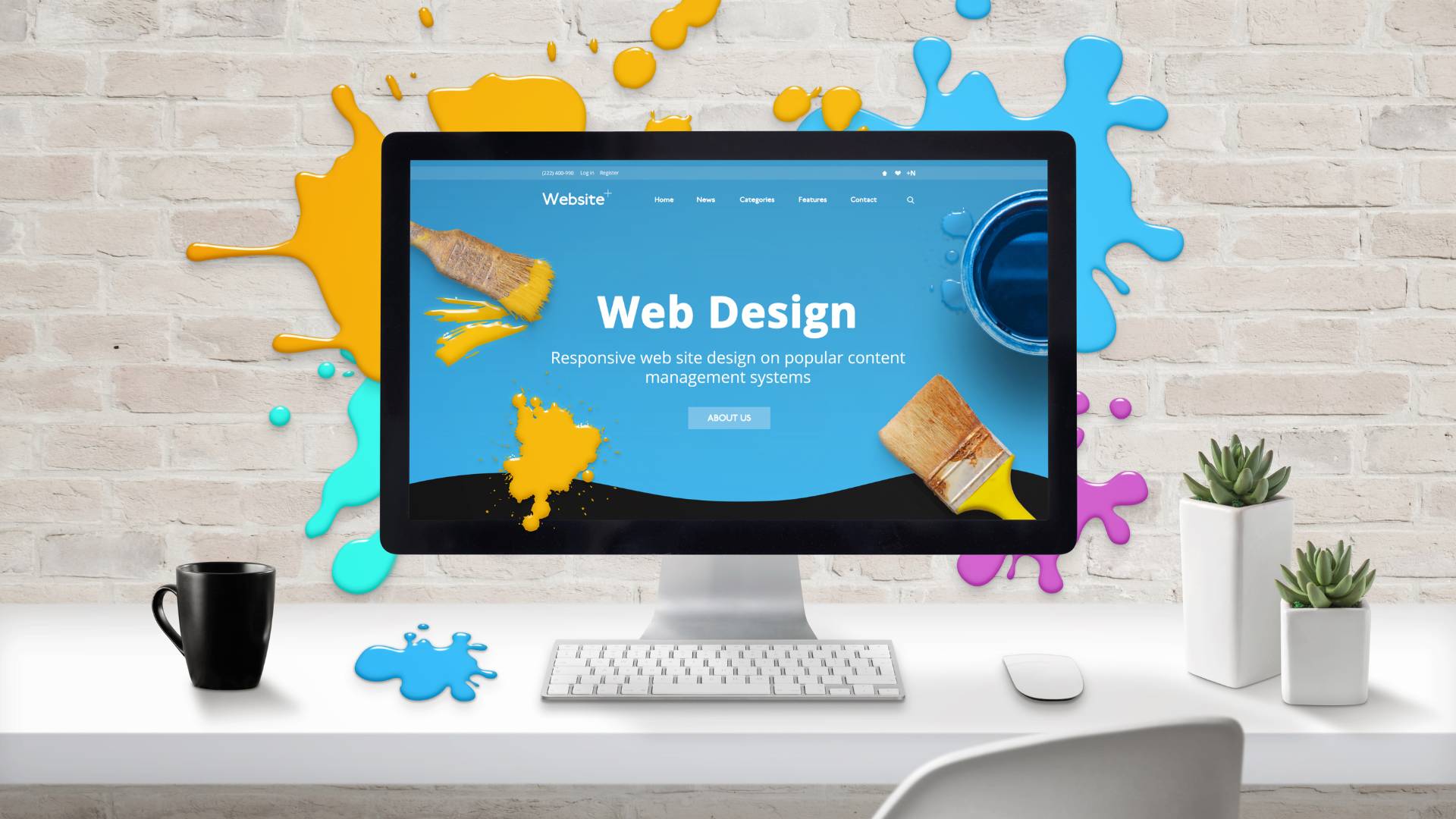Web design, marketing services, wordpress website
